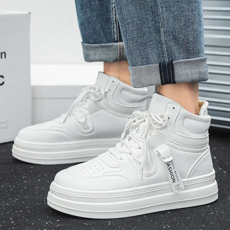 Trendy Green Height-increasing Platform Sneakers