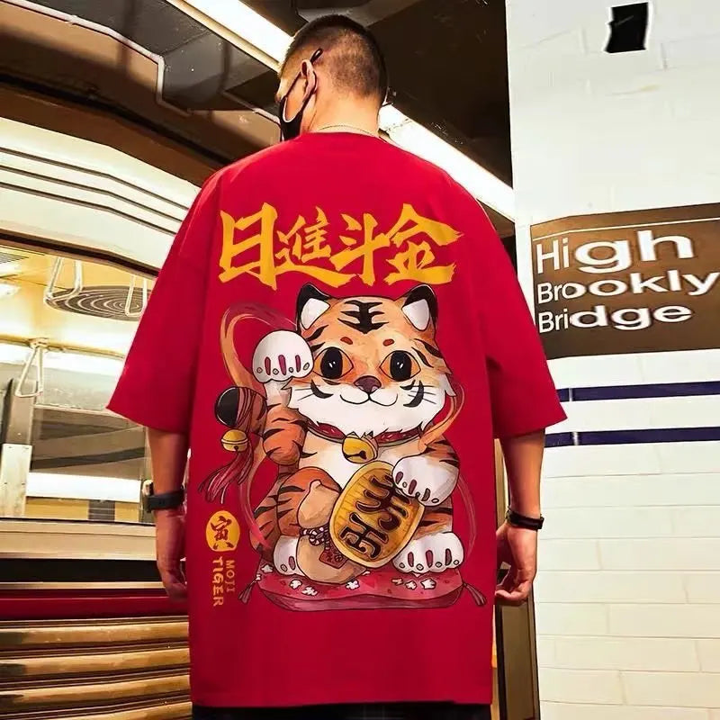 Breathable Man Loose Y2k Clothes Streetwear Tees