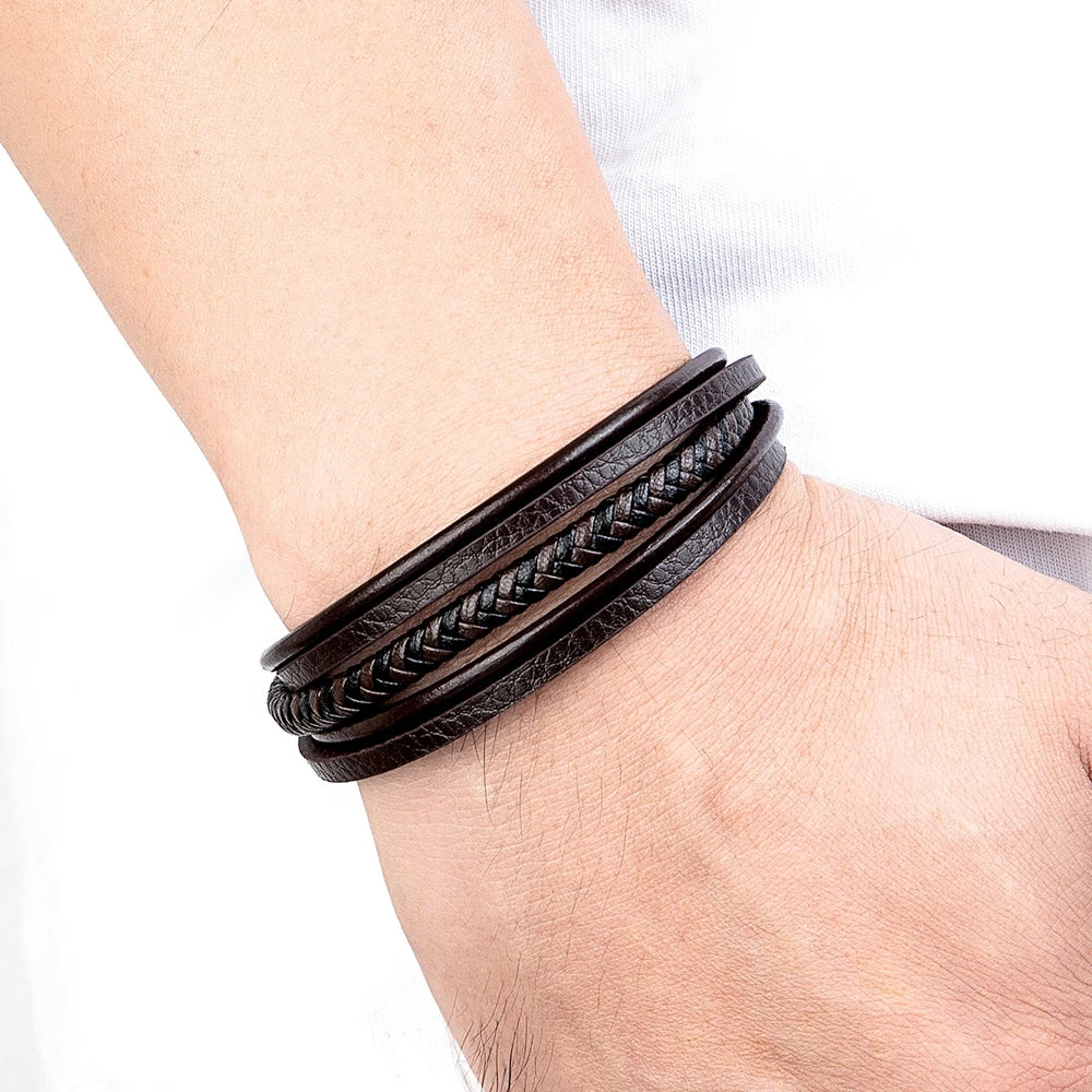 Trendy Multi-layer Men Bracelet