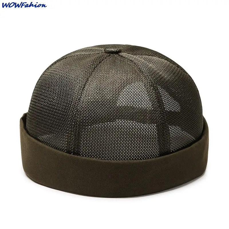 Mens Breathable Mesh Brimless Caps