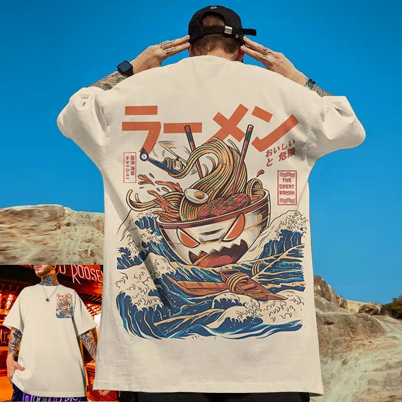 Japanese Food Print T-shirts