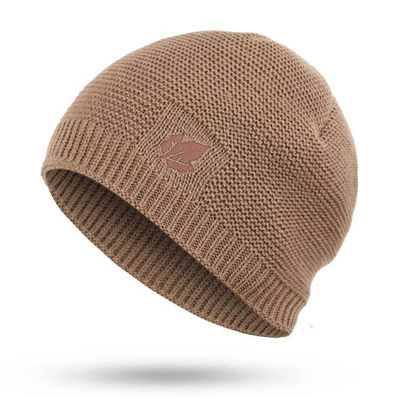 Winter Maple Leaf Hat Men's Knitted Wool Beanies