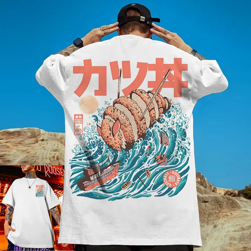 Japanese Food Print T-shirts