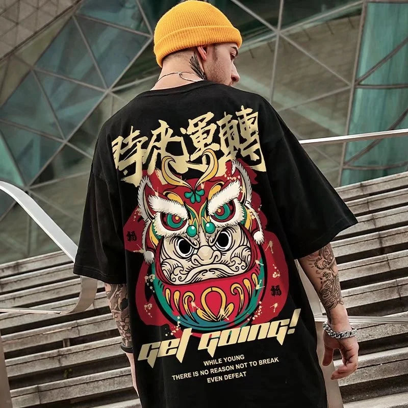 Breathable Man Loose Y2k Clothes Streetwear Tees