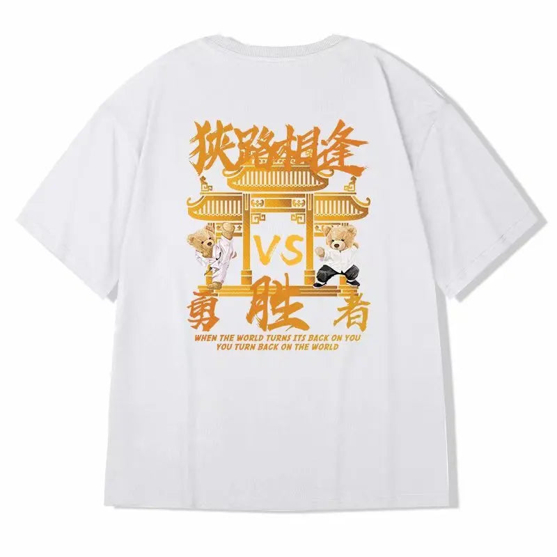 Breathable Man Loose Y2k Clothes Streetwear Tees