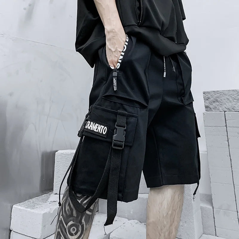 Harajuku Streetwear Casual Man's Cargo Shorts