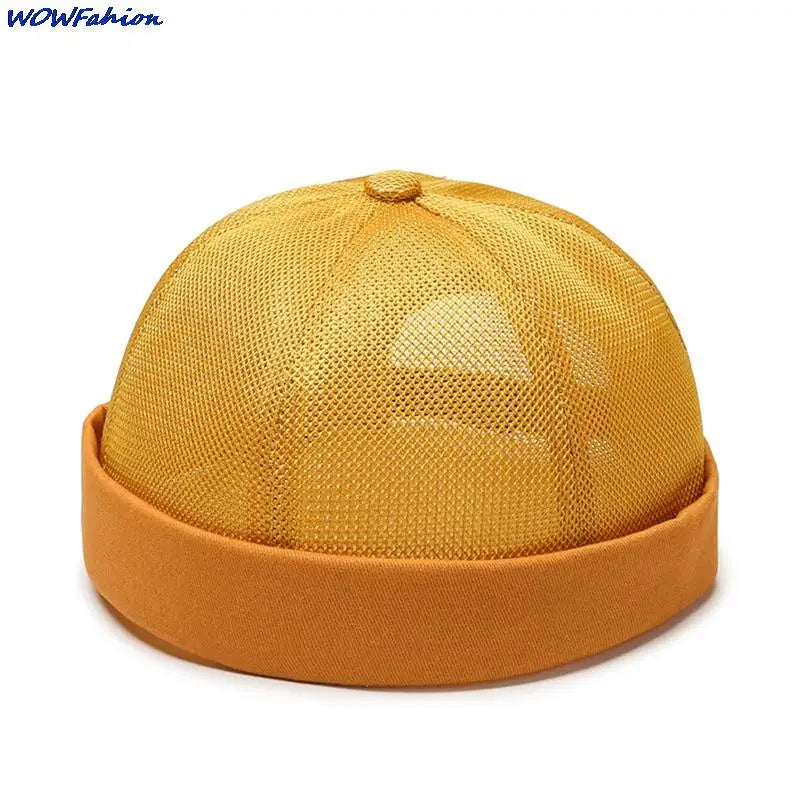 Mens Breathable Mesh Brimless Caps