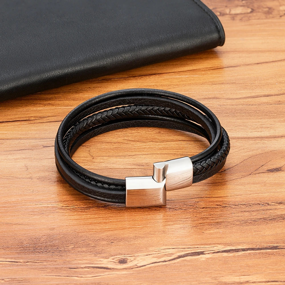 Trendy Multi-layer Men Bracelet