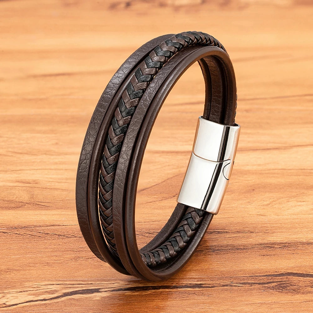 Trendy Multi-layer Men Bracelet